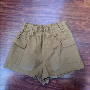 La Hearts Women's Brown Cargo Shorts